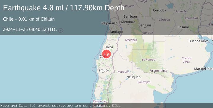 Map of BIO-BIO, CHILE