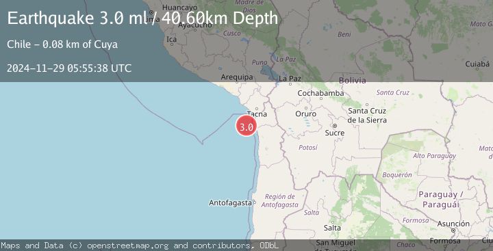 Map of OFFSHORE TARAPACA, CHILE