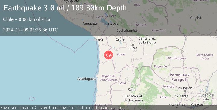 Map of TARAPACA, CHILE