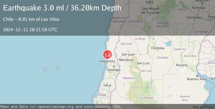 Map of OFFSHORE COQUIMBO, CHILE