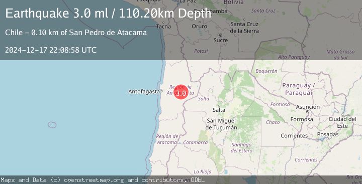 Map of ANTOFAGASTA, CHILE