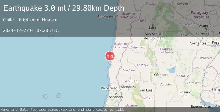 Map of OFFSHORE ATACAMA, CHILE