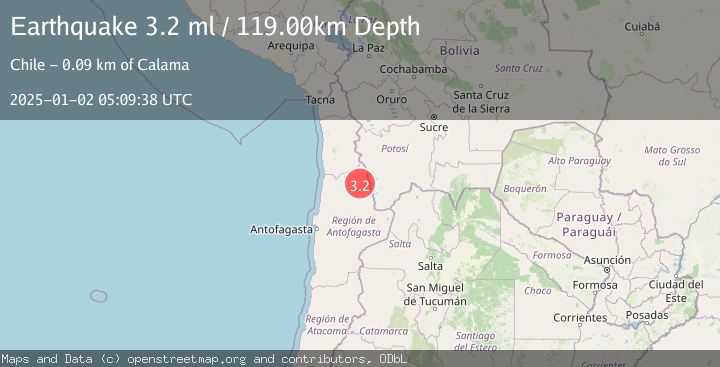 Map of ANTOFAGASTA, CHILE