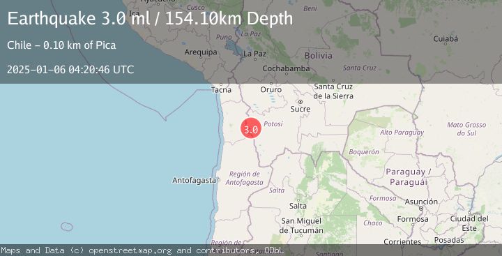 Map of POTOSI, BOLIVIA