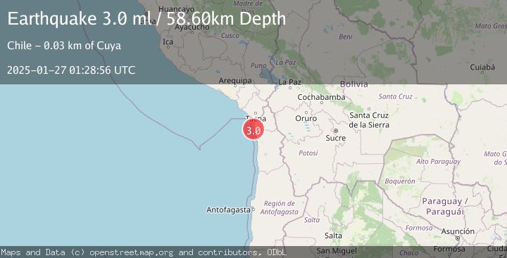 Map of OFFSHORE TARAPACA, CHILE