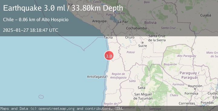Map of TARAPACA, CHILE