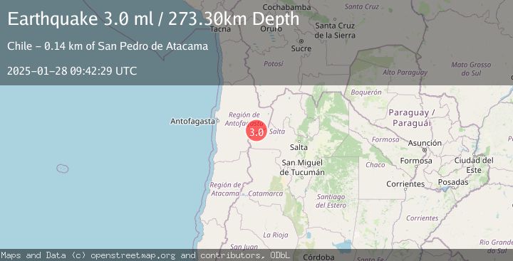 Map of ANTOFAGASTA, CHILE