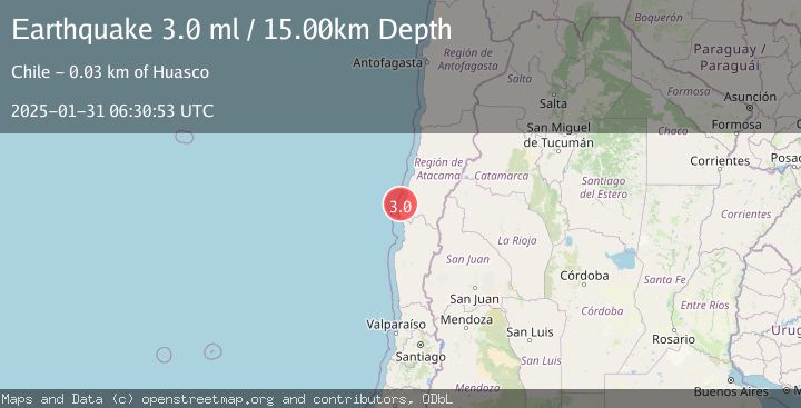 Map of OFFSHORE ATACAMA, CHILE
