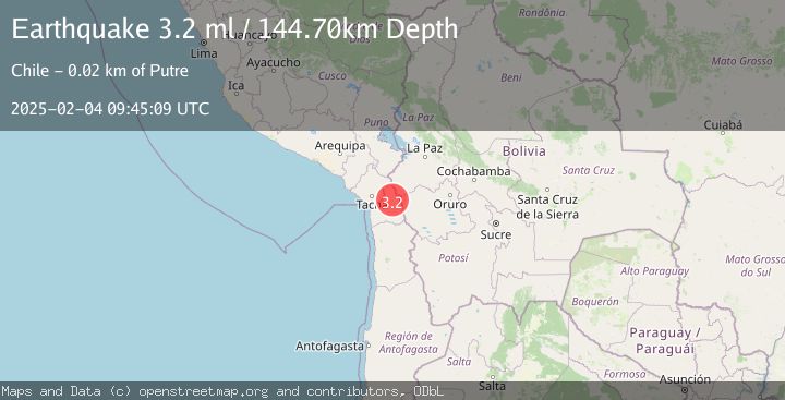 Map of TARAPACA, CHILE
