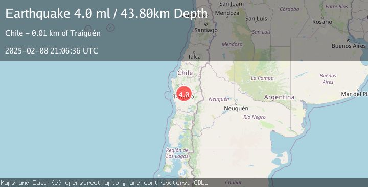 Map of ARAUCANIA, CHILE