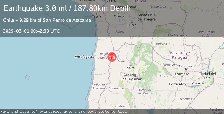 Map of ANTOFAGASTA, CHILE