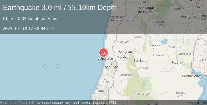 Map of OFFSHORE COQUIMBO, CHILE