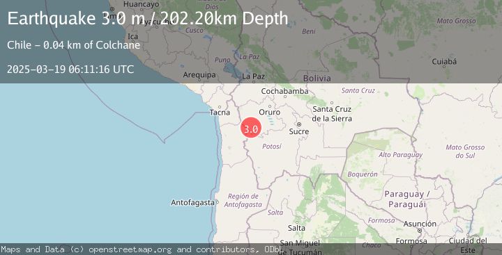 Map of ORURO, BOLIVIA