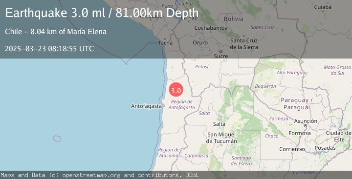 Map of ANTOFAGASTA, CHILE
