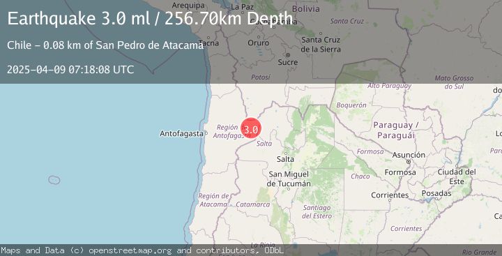 Map of ANTOFAGASTA, CHILE