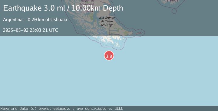 Map of DRAKE PASSAGE