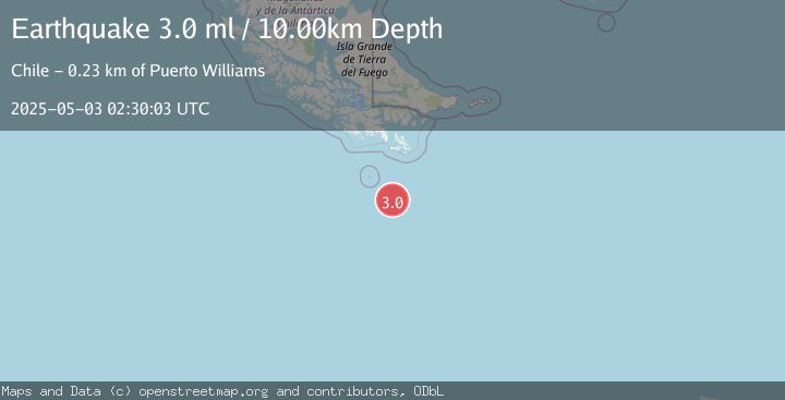 Map of DRAKE PASSAGE