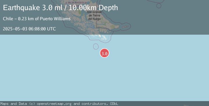 Map of DRAKE PASSAGE