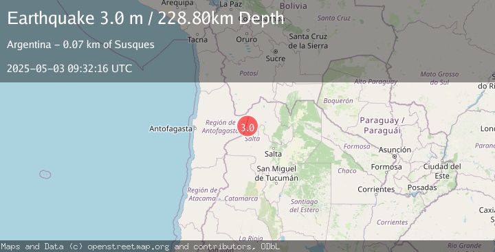 Map of JUJUY, ARGENTINA
