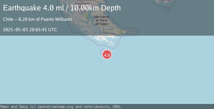 Map of DRAKE PASSAGE