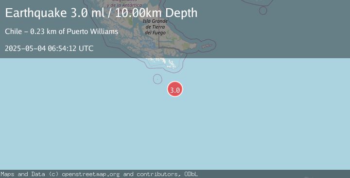 Map of DRAKE PASSAGE