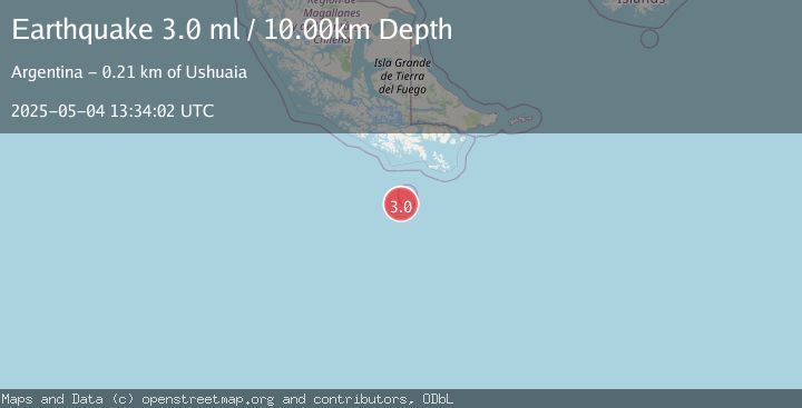 Map of DRAKE PASSAGE