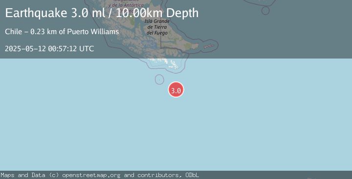 Map of DRAKE PASSAGE