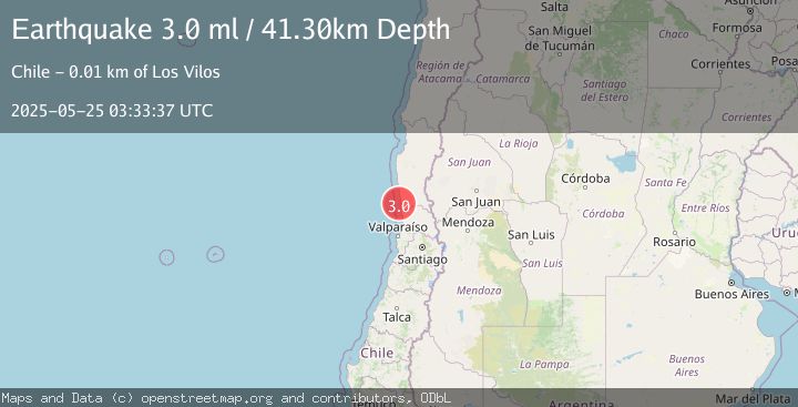 Map of OFFSHORE COQUIMBO, CHILE