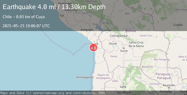 Map of OFFSHORE TARAPACA, CHILE