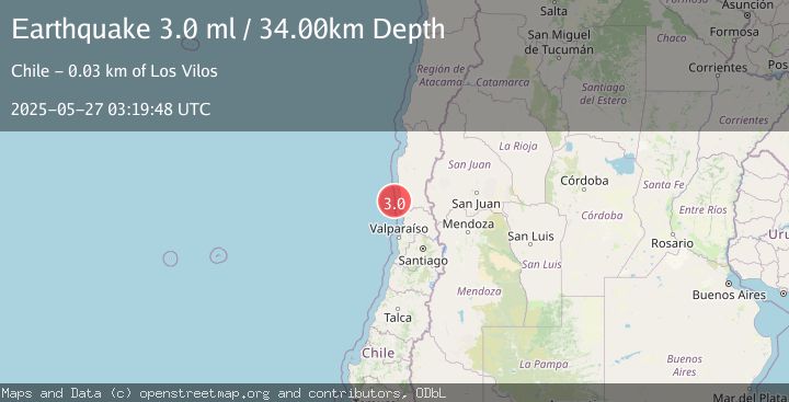 Map of OFFSHORE COQUIMBO, CHILE