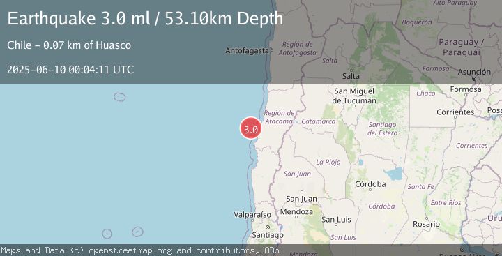 Map of OFFSHORE ATACAMA, CHILE