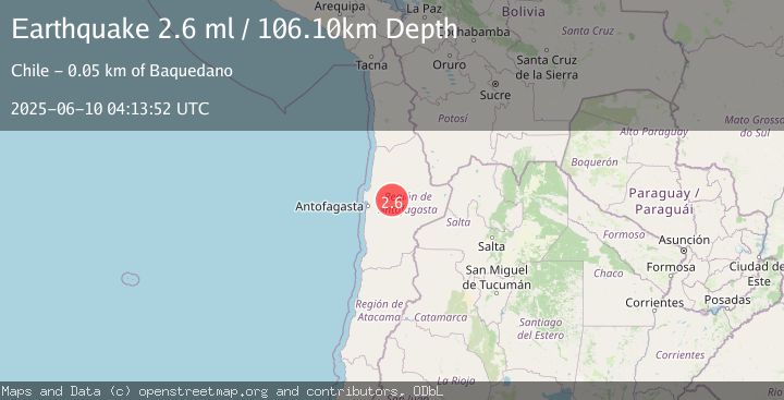 Map of ANTOFAGASTA, CHILE