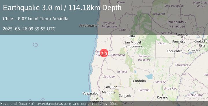 Map of ATACAMA, CHILE