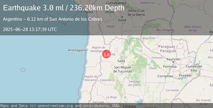 Map of SALTA, ARGENTINA