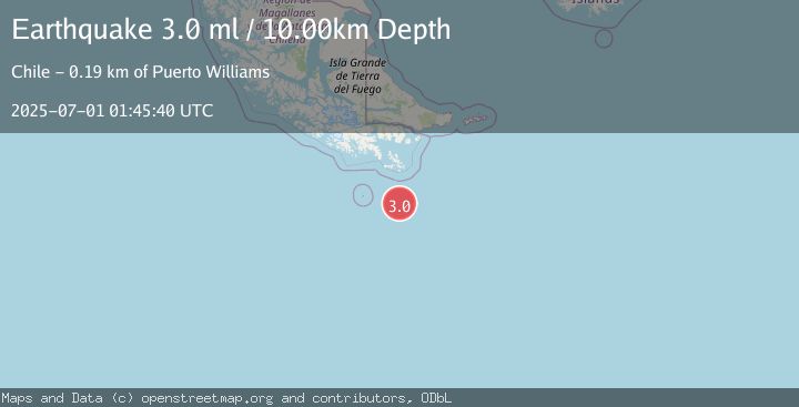Map of DRAKE PASSAGE