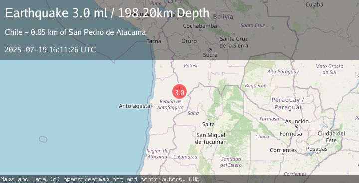 Map of ANTOFAGASTA, CHILE