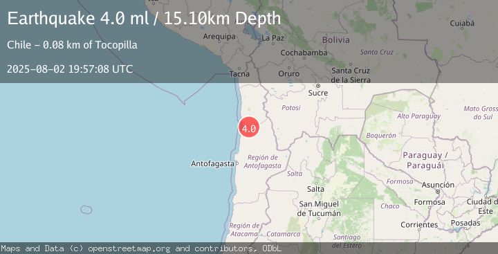 Map of ANTOFAGASTA, CHILE