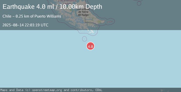 Map of DRAKE PASSAGE
