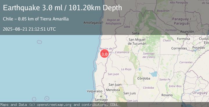 Map of ATACAMA, CHILE