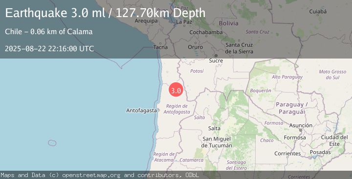 Map of ANTOFAGASTA, CHILE
