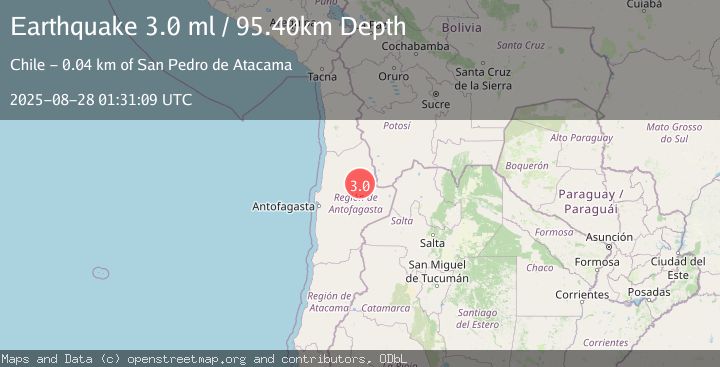 Map of ANTOFAGASTA, CHILE