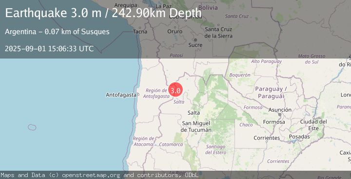 Map of JUJUY, ARGENTINA