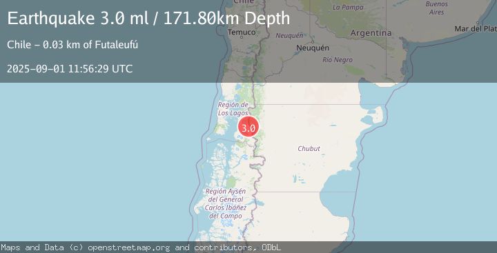 Map of CHUBUT, ARGENTINA