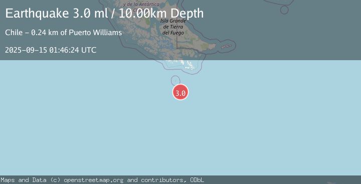 Map of DRAKE PASSAGE