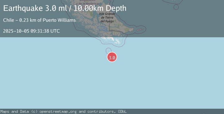 Map of DRAKE PASSAGE