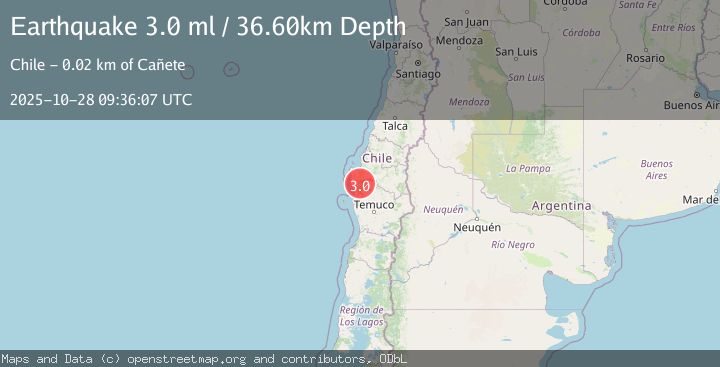 Map of BIO-BIO, CHILE