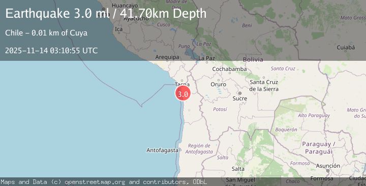 Map of TARAPACA, CHILE