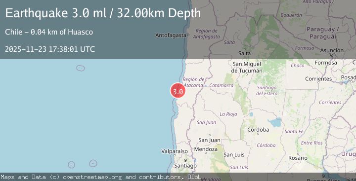 Map of OFFSHORE ATACAMA, CHILE