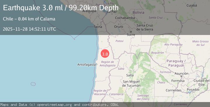 Map of ANTOFAGASTA, CHILE