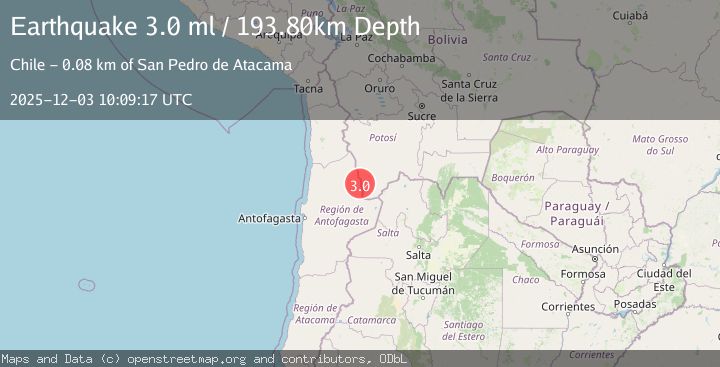 Map of ANTOFAGASTA, CHILE